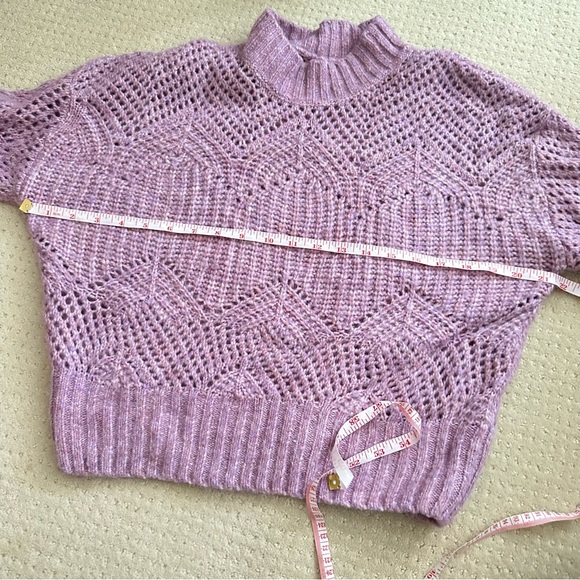 ASTR Lilac Serenity Mockneck Wool Sweater - Picture 8 of 11